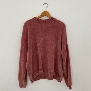 Cozy Velvet Sweater, Pink